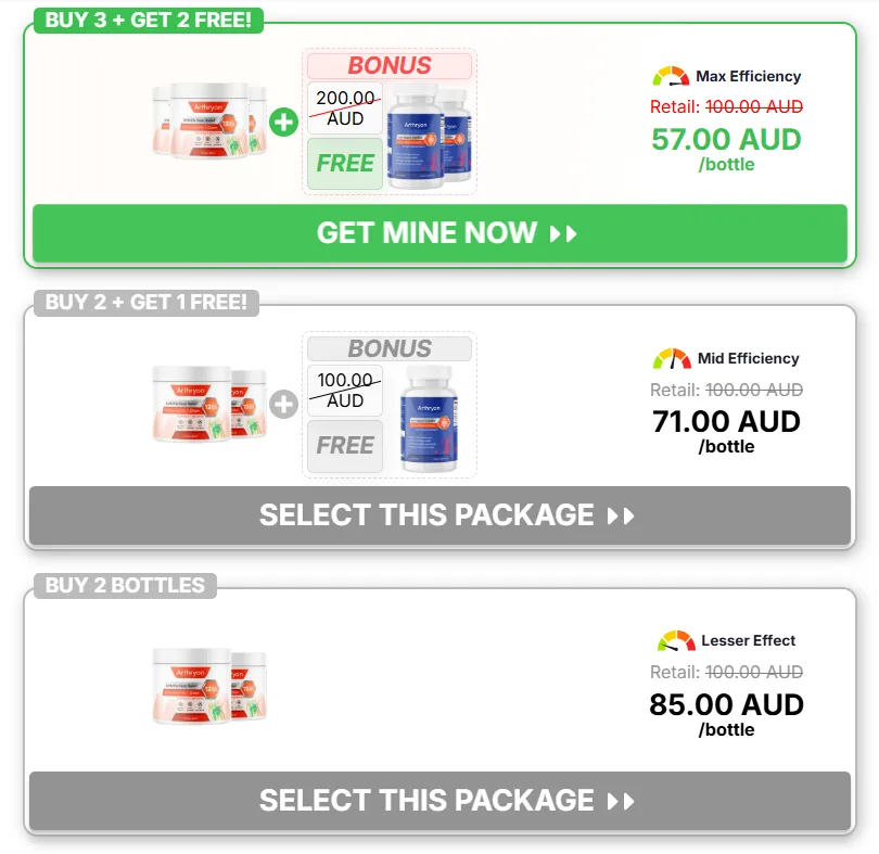 Arthryon Heat Relief Cream Pricing